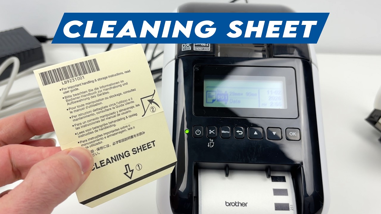How to Use the Cleaning Sheet With Your Brother Label Printer
