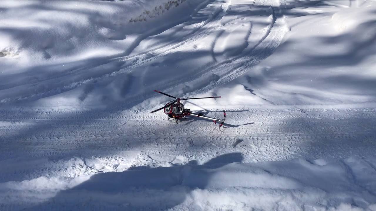 JCZK 300C 470 RC Heli - winter maiden flight