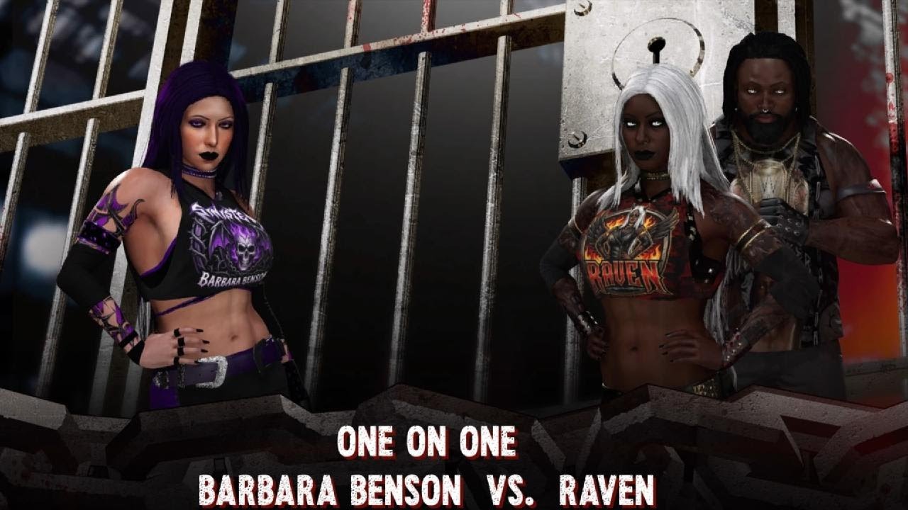 WWE 2K5 Barbara Benson Vs. Raven