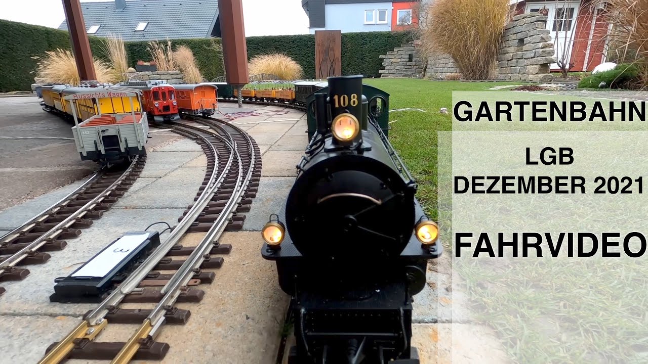 LGB GARTENBAHN im Dezember 2021 - FAHRVIDEO