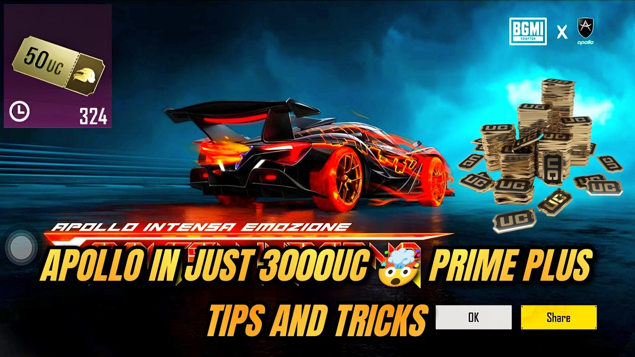 🔥 GET APOLLO 100% IN JUST 3000 UC | Apollo Crate Opening Trick | BGMI Prime Plus 🤯