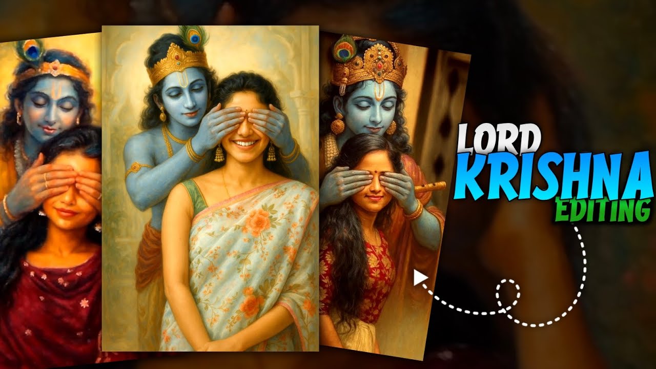 Instagram Trending Reel Editing | Lord Krishna Closing Eyes Reel Editing Tamil Chatgpt Image Editing