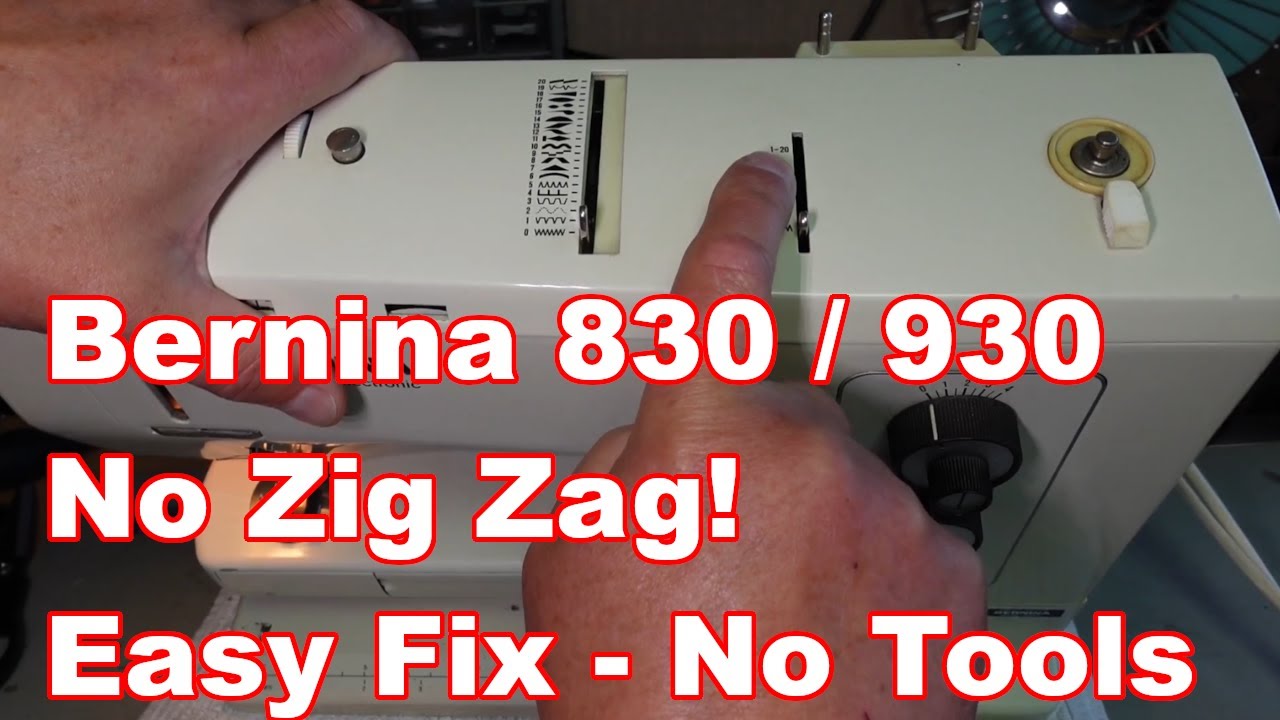Никакого зигзага! Bernina 830 и 930 — распространённая проблема — простое решение — инструменты н...