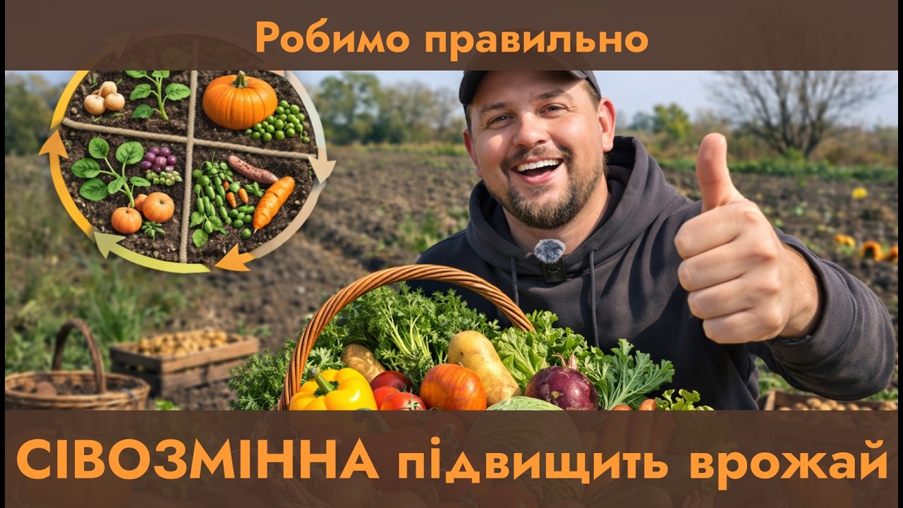Сівозміна - секрет врожайності. +50% до врожаю без хімії.