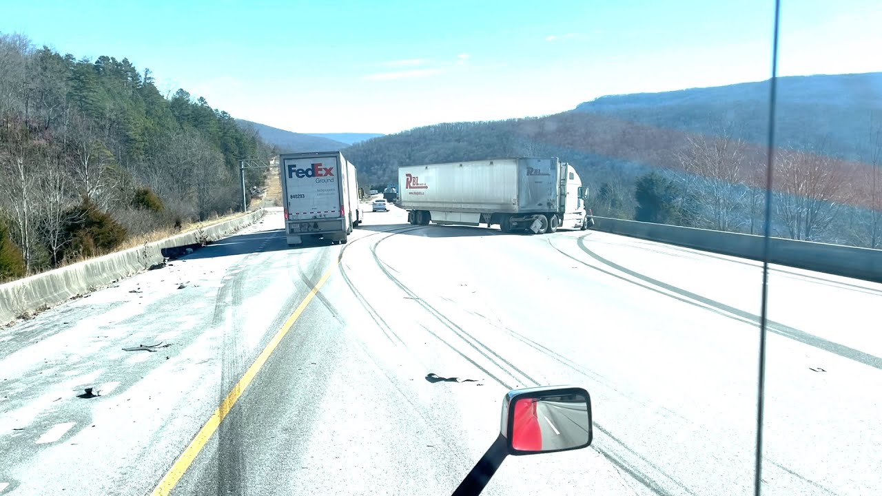 Multiple Semi Truck Accident on Monteagle