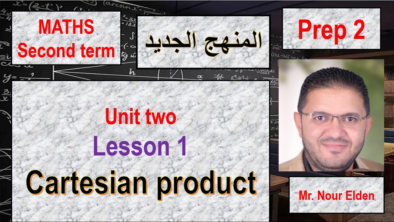 ماث ثانيه اعدادى الترم الثانى المنهج الجديد 2026 -unit 2 - lesson 1 -  Cartesian product