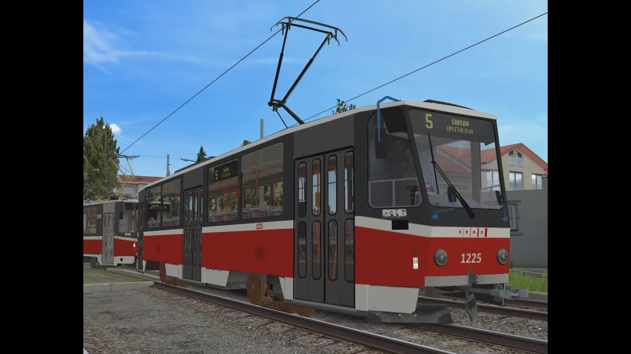 Обозреваем новый маршрут №5 на трамвае Tatra T6A5 игра: Simt Simulator часть 2