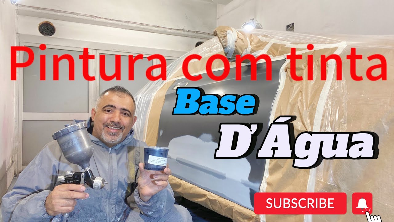 Forma de diluição e aplicação de tinta a base de Água passo a passo.