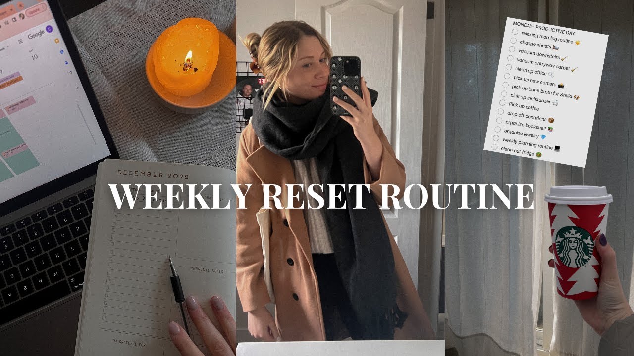 RESET WITH ME: getting my life together, planning, cleaning & self care