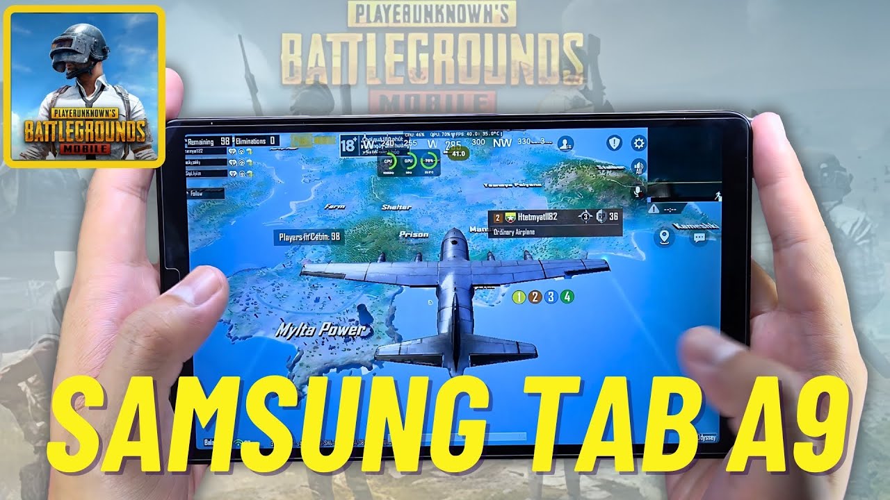 Samsung Tab A9 PUBG Mobile test 2024 - Helio G99