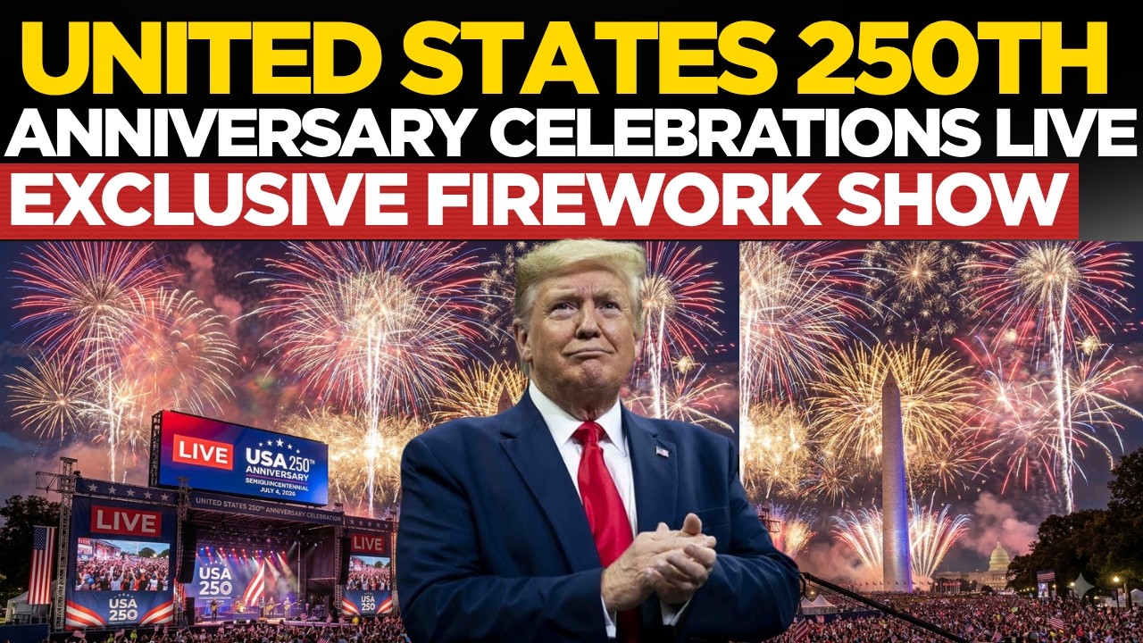 USA News LIVE : USA Independence Day 2026 LIVE Celebrations | Donald Trump | 4th Of July Fireworks
