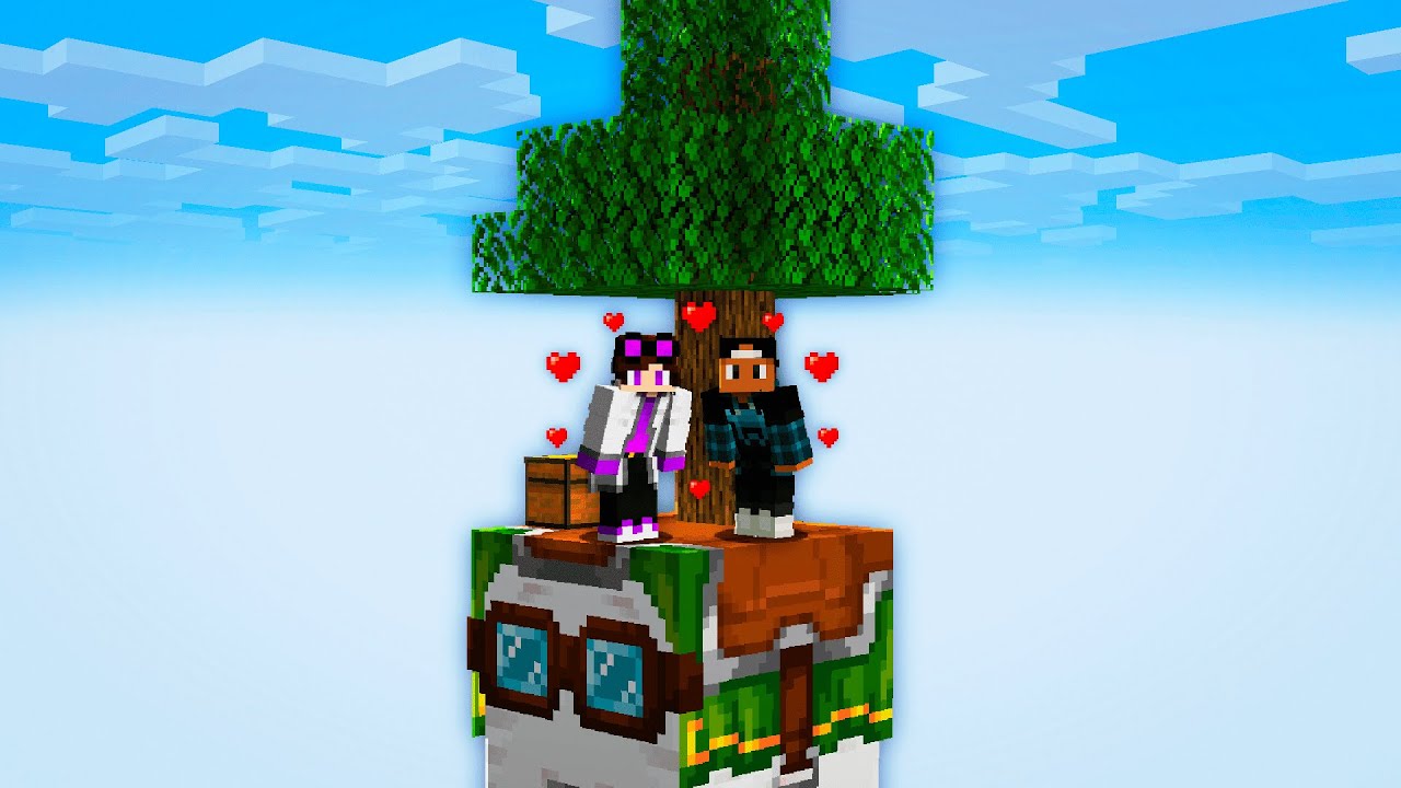 SKYBLOCK mas ILHAS SÃO HAPPY GHAST (com Mendrux)