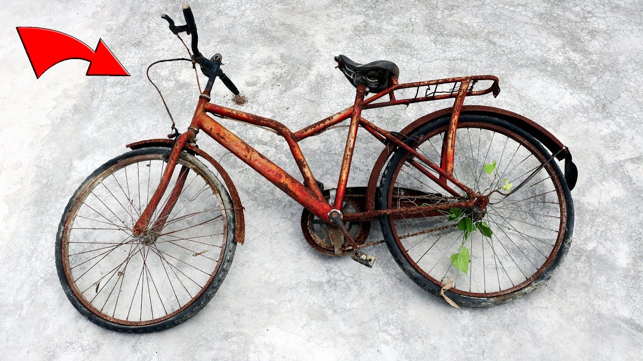 Old & Rusted Bicycle Restoration!! Shamshad Maker
