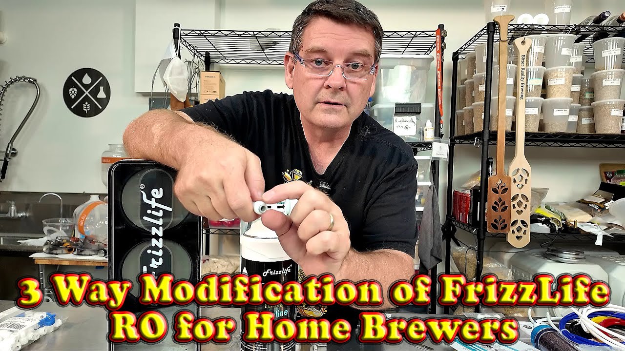 FrizzLife RO Water Filter - 3-Way Modification for Home Brewers