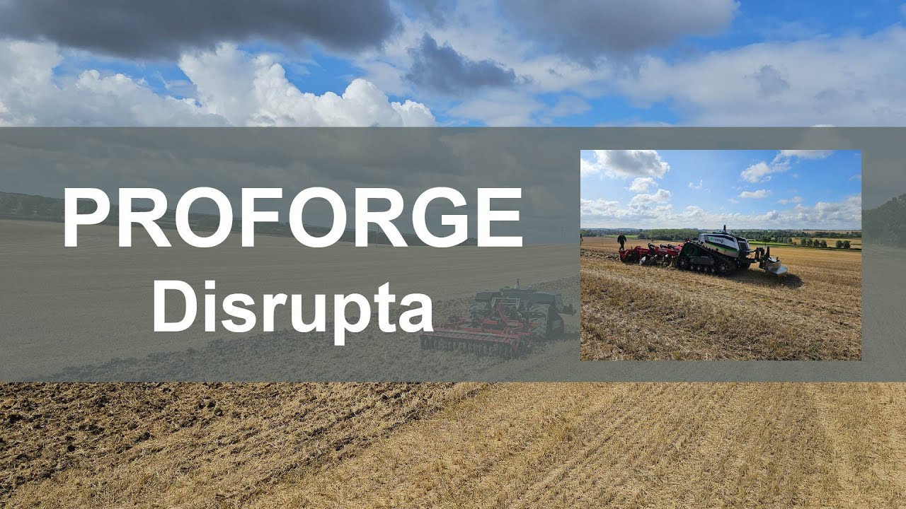 AgXeed Robot Tractor teams up with PROFORGE DISRUPTA Stubble Cultivator