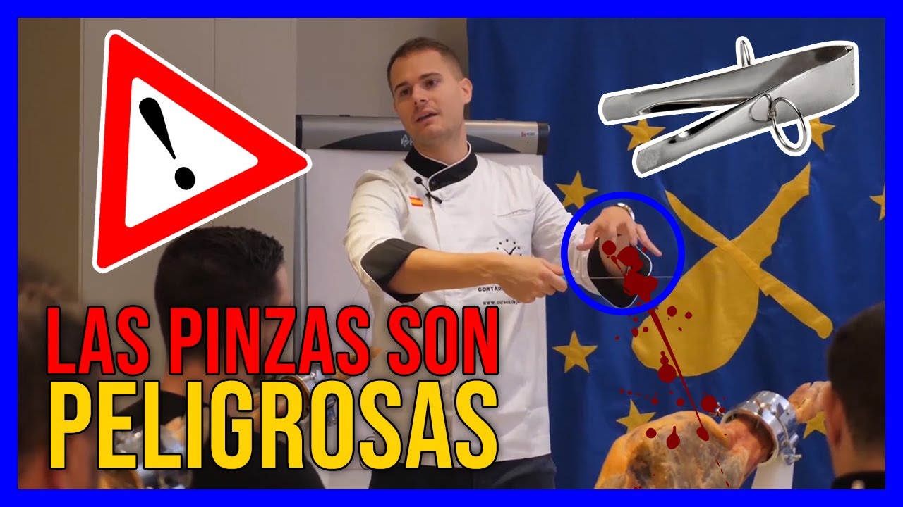 3 PINZAS y GUANTES de Cortador de Jamón