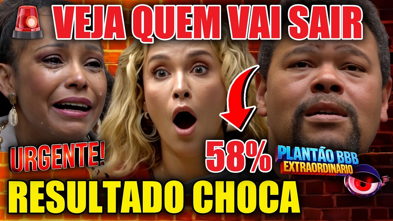 🔴ENQUETE PARED&Atilde;O BBB26 QUEM VAI SAIR: BABU, SARAH OU SOL? RESULTADO PORCENTAGEM ATUALIZADA CHOCANTE