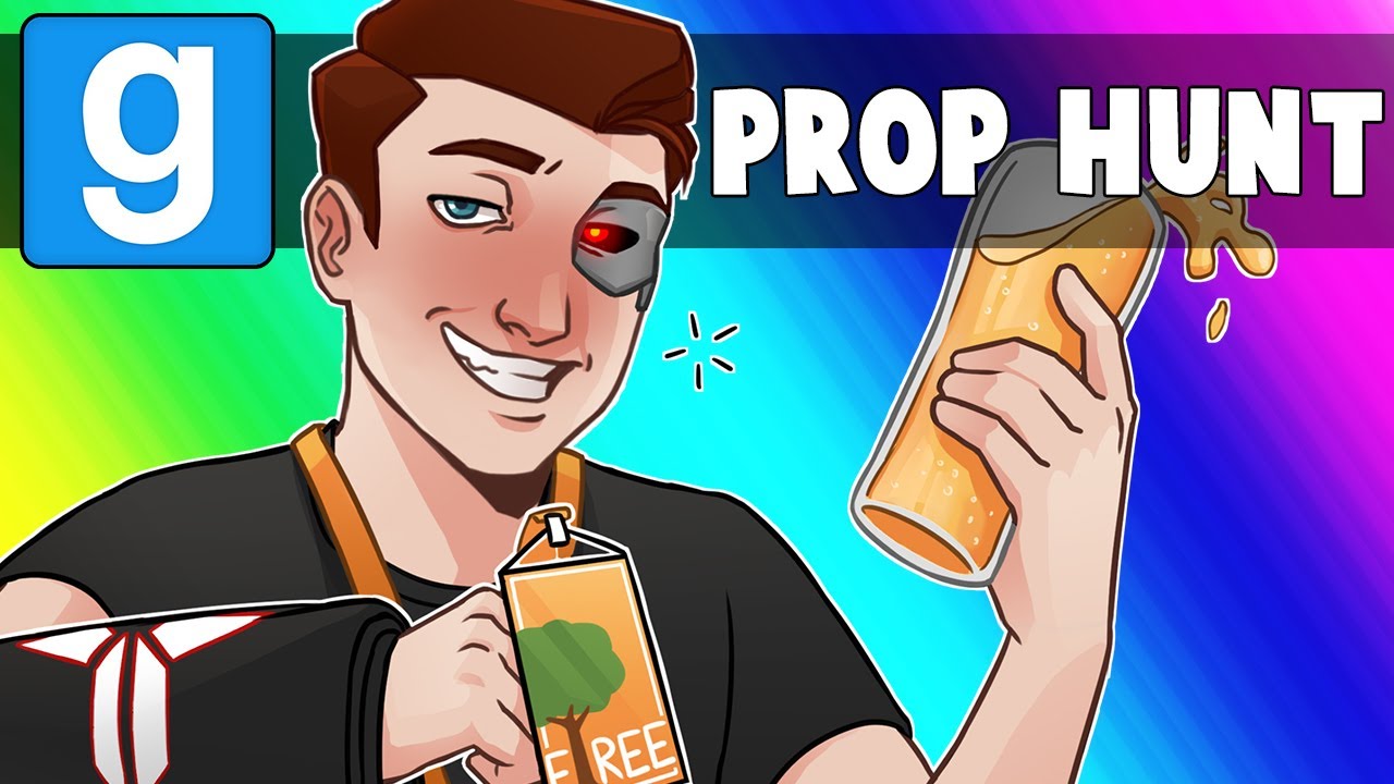 Gmod Prop Hunt Funny Moments - Covering E-TREE 2018 Games Convention!