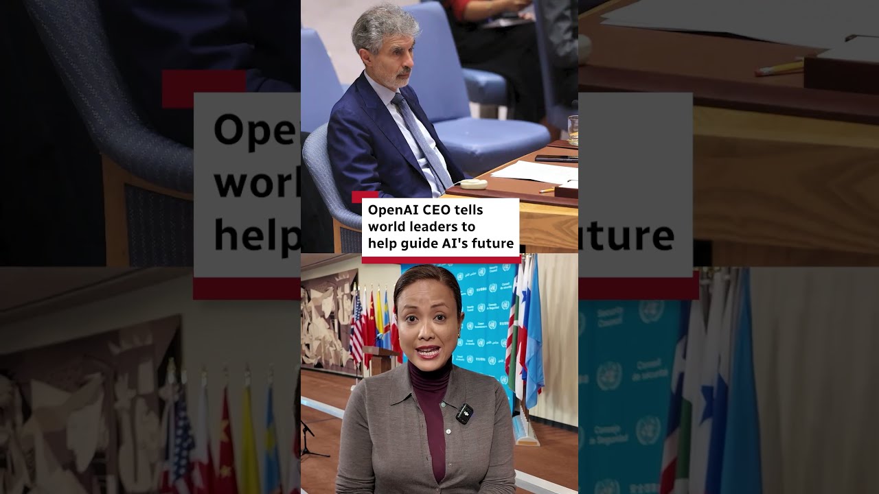 OpenAI CEO tells world leaders to help guide AI's future