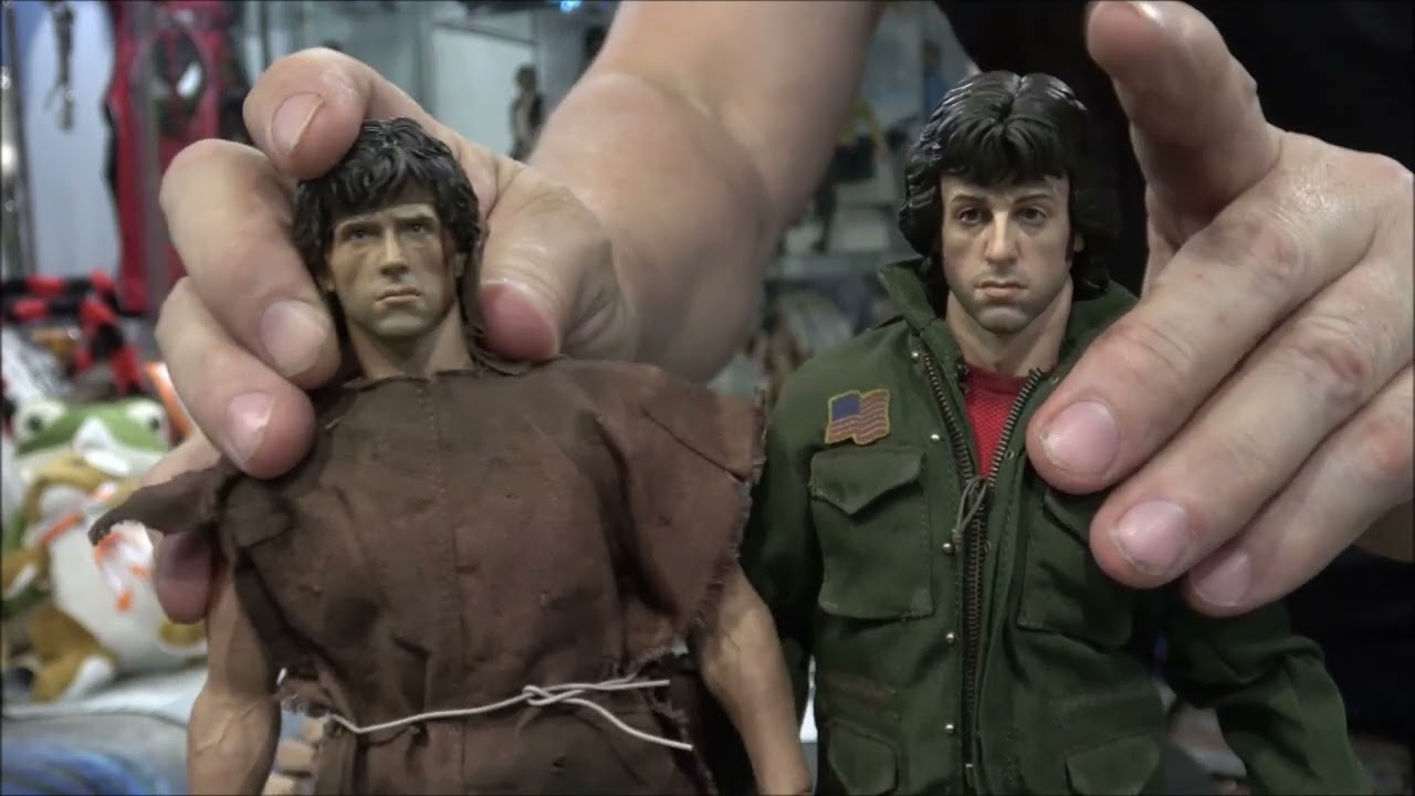 SlyShop 1/6 Rambo unboxing + Threezero Rambo comparison