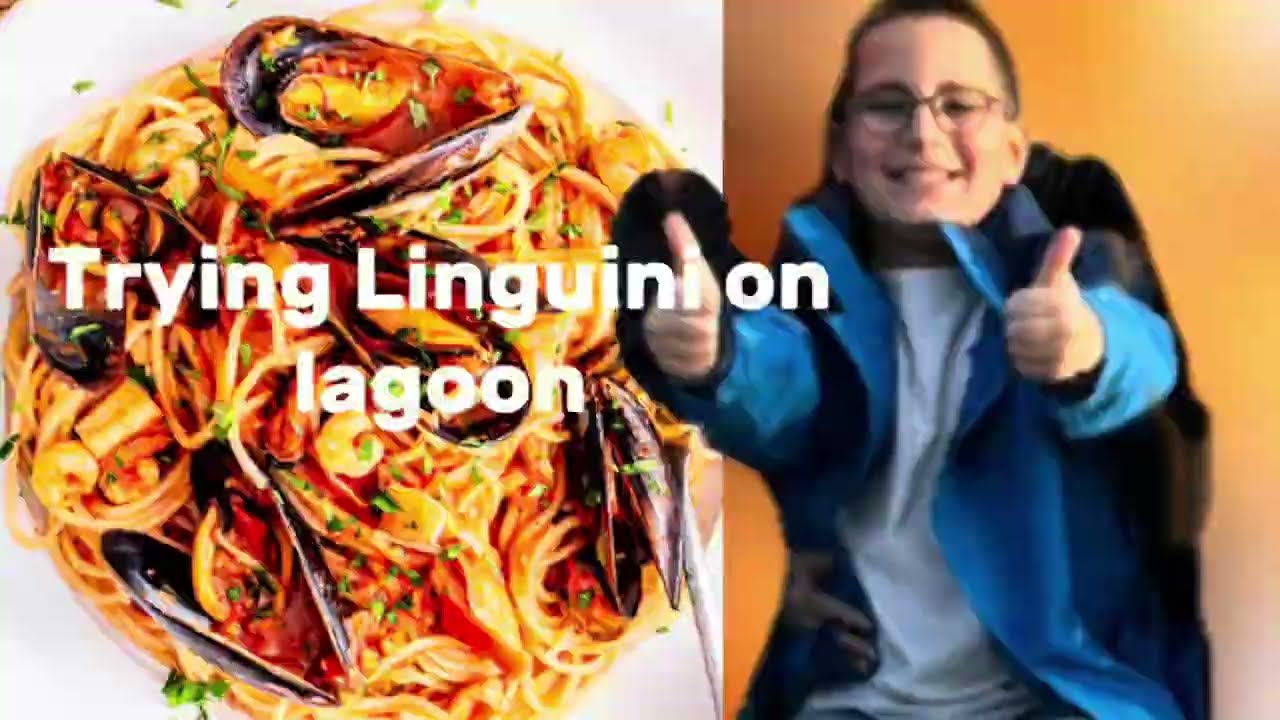 Trying Linguini on lagoon #videos 