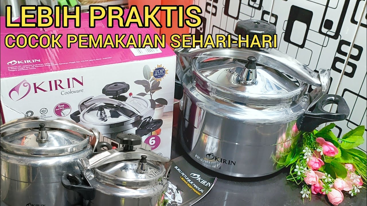 UNBOXING DAN REVIEW PANCI PRESTO KIRIN 6 LITER || PERBANDINGAN PANCI PRESTO 6L & 12L PRESSURE COOKER