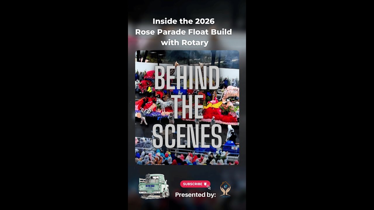Inside the 2026 Rose Parade Float Build | Rotary Behind the Scenes #roseparade #rotaryinternational