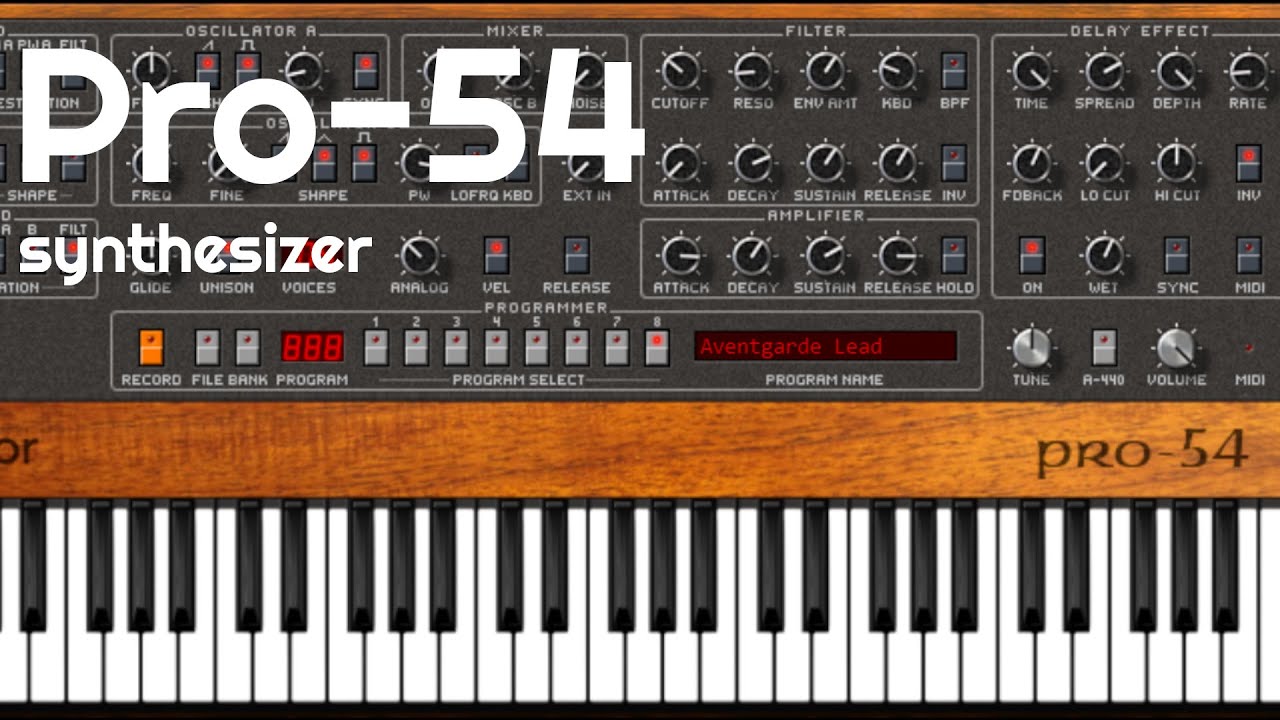Pro-54 Synthesizer by CMajor (No Talking)