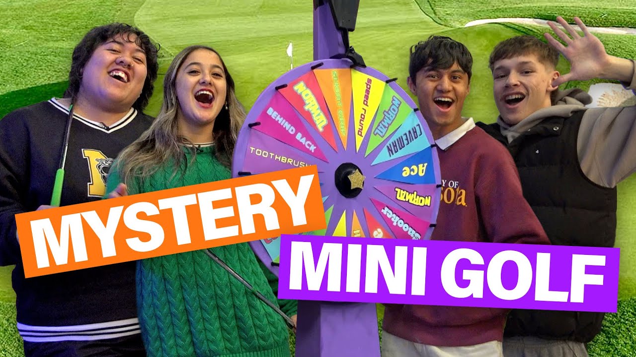 Mini Golf with a TOOTHBRUSH?! | Mystery Mini Golf Challenge | What Now? Challenges