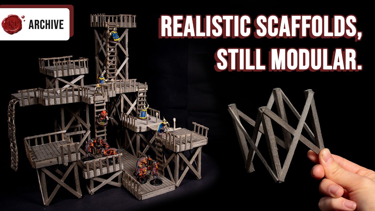 The Only Scaffolds You Need || Scatter Terrain for D&D, Frostgrave, Mordheim and Warcry!
