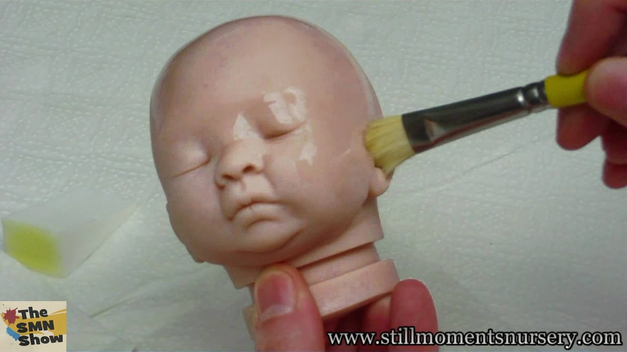 Neutralizing wash tutorial for peach / grey reborn doll kits - The SMN Show #302