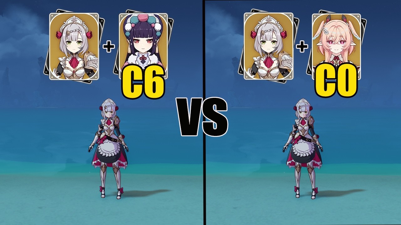 linnea is GOOD?? - Noelle Yunjin vs Noelle Linnea // Genshin impact