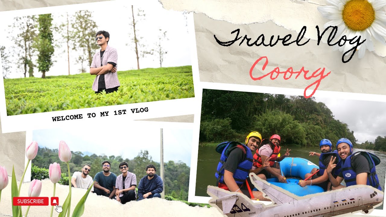 Vlog 1 || Coorg travel vlog || White water River Rafting || Virajpete || Adi Explores