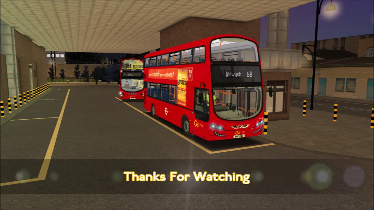 OMSI 2 ROUTE VISUAL | London Bus Route X68: Aldwych to West Norwood | Volvo B5TL Gemini 3