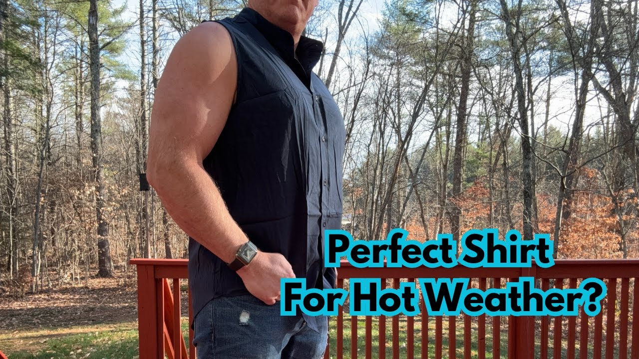 Great Beach Shirt? COOFANDY Men's Summer #Beach #TankTops Sleeveless Button Up Shirt #Fashion