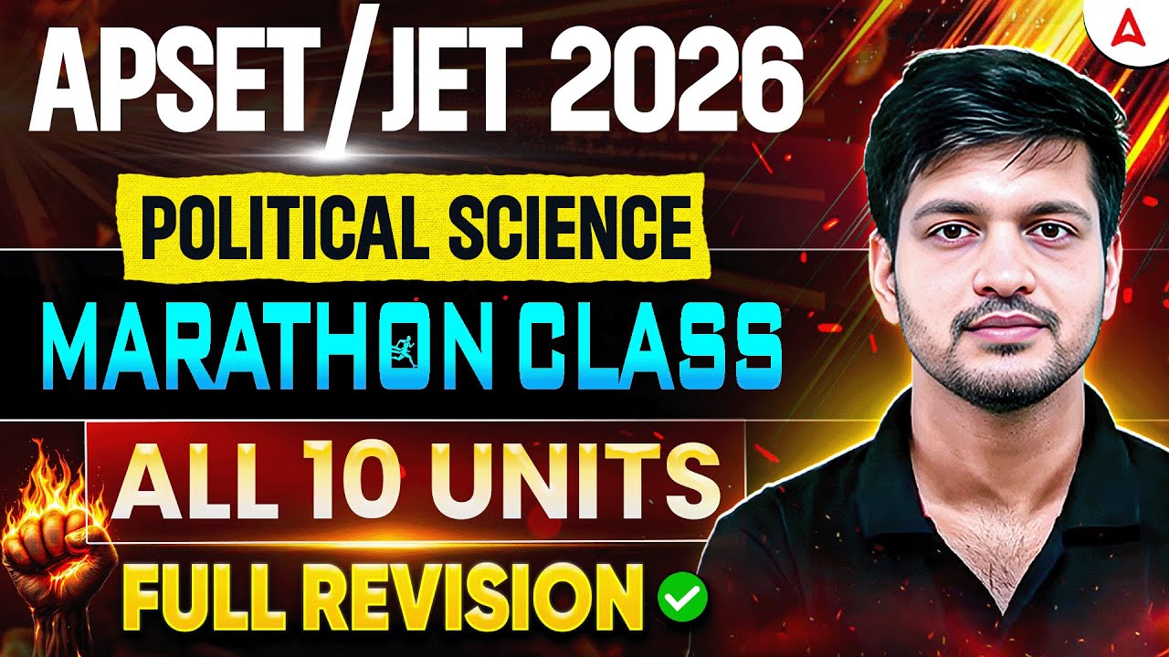 AP SET/JET Political Science Marathon Class | AP SET/JET Political Science All 10 Units PYQ's Puneet