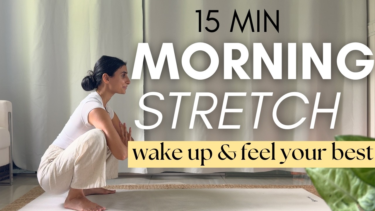 15 MIN MORNING STRETCH YOGA || Wake Up & Feel Amazing For Your Day (Yoga With Nancy)