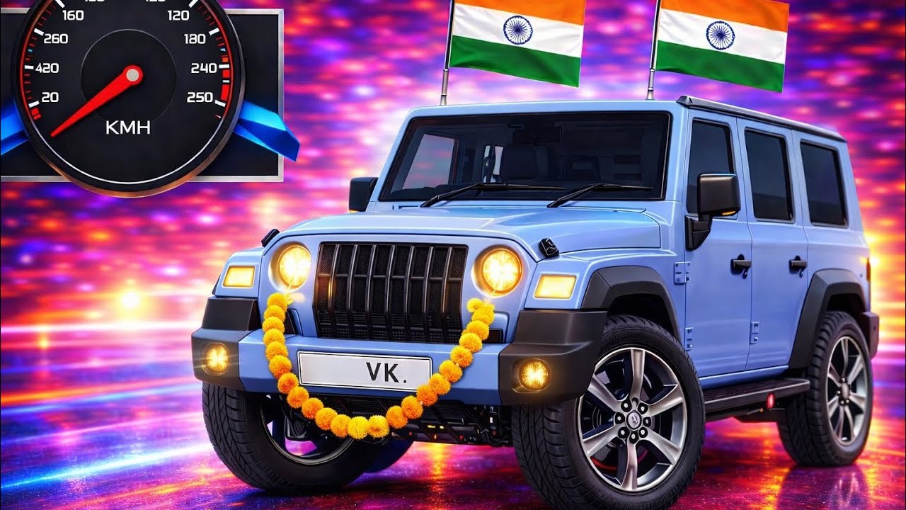 Modified Mahindra Thar😈 | Cars games: Indian Cars (Gadi Wala Game) Thar Car Game | Gameplay 2026(2)