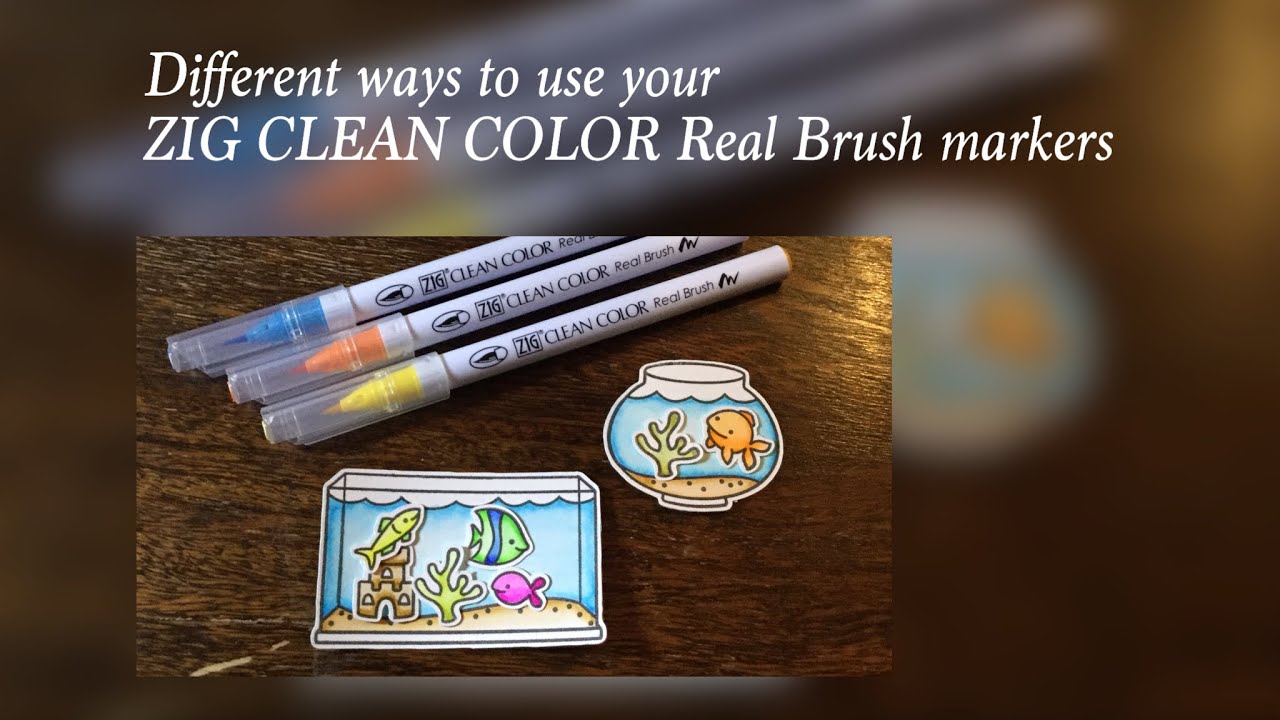 Different ways to use your ZIG CLEAN COLOR Real Brush markers