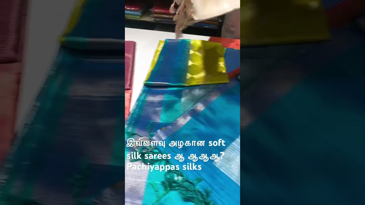 Pachiyappas silk soft silk new collection embossed thread work sarees