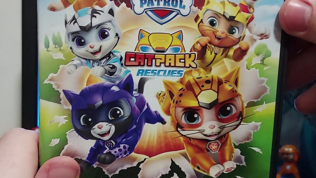 Прохождение вступительного ролика/меню DVD «Щенячий патруль: Спасение кошачьей стаи» от 2022 года...