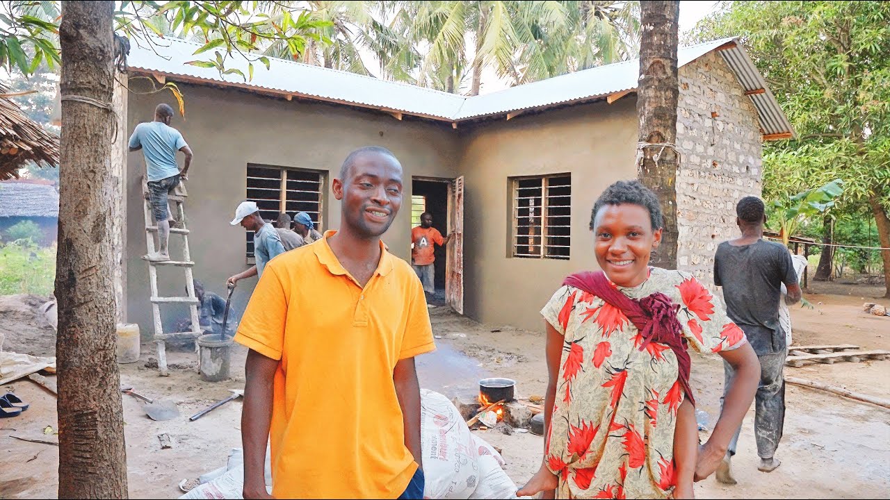 Plastering Day 3 🏗️ Wiring Begins + Pumpkin Chapati 🥙 & Lentils Feast for Masons 🌍 Building 