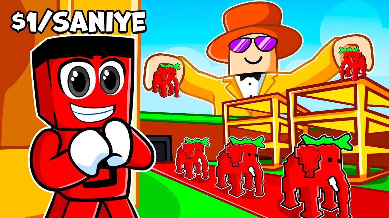 NOOB Taklidi ile ZENGİNLER sunucusuna Girip Trolledim !! - Steal A Brainrot