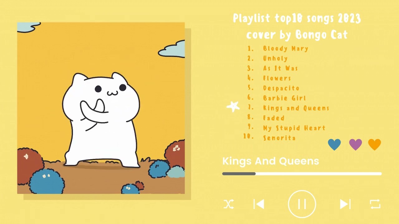 Bongo Cat Music Playlist - Top 10 Songs Best Views 2023