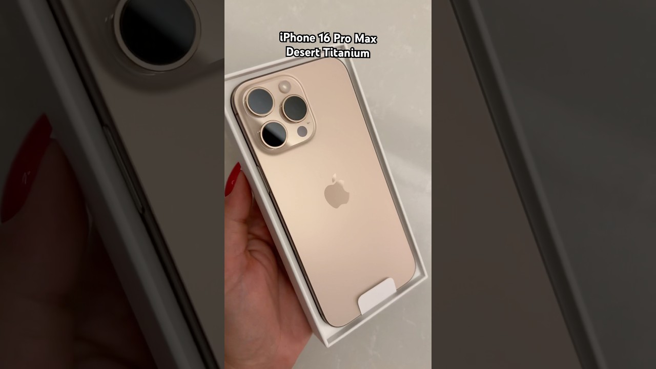 iPhone 16 Pro Max Desert Titanium unboxing, hands on! #iphone16promax