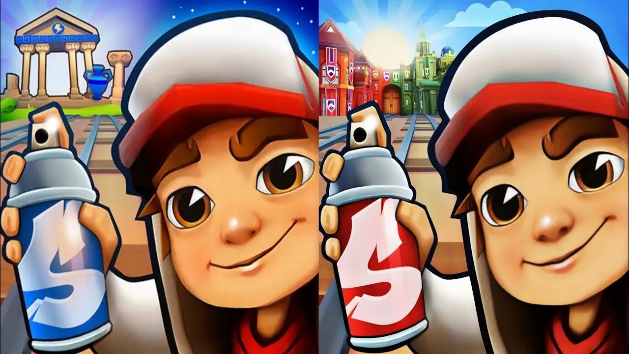 Subway Surfers 2025 : Greece 2025 🆚 Oxford 2025 Reused Maps Comparison 