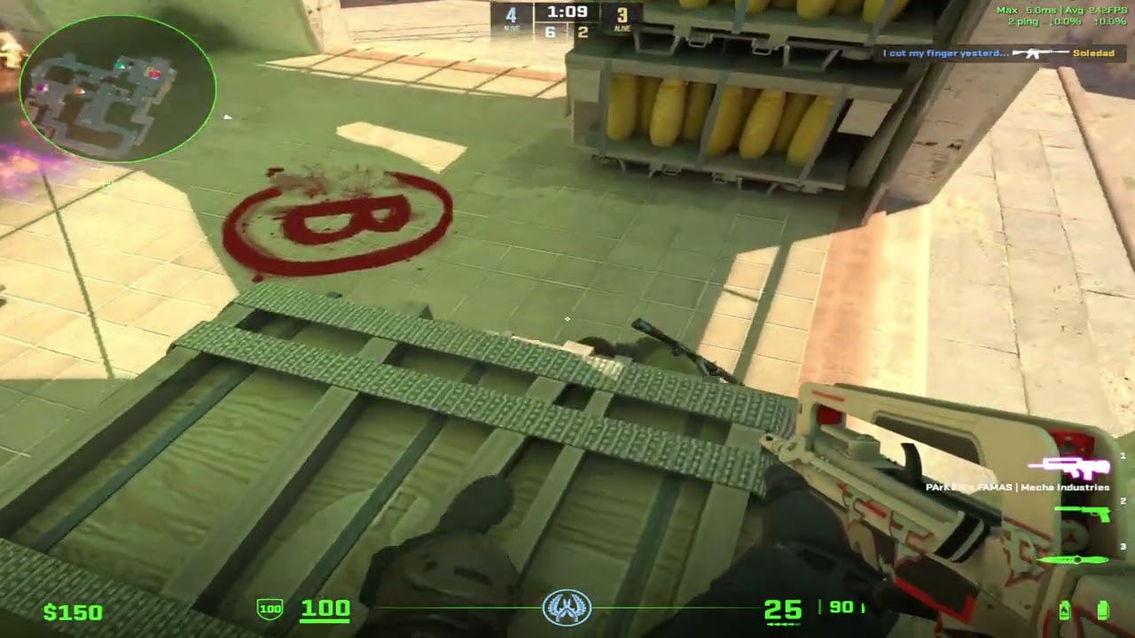 CS2 Mirage Comp - i honestly should focus on my crosshair more LOL lucky a teammate carried LOL