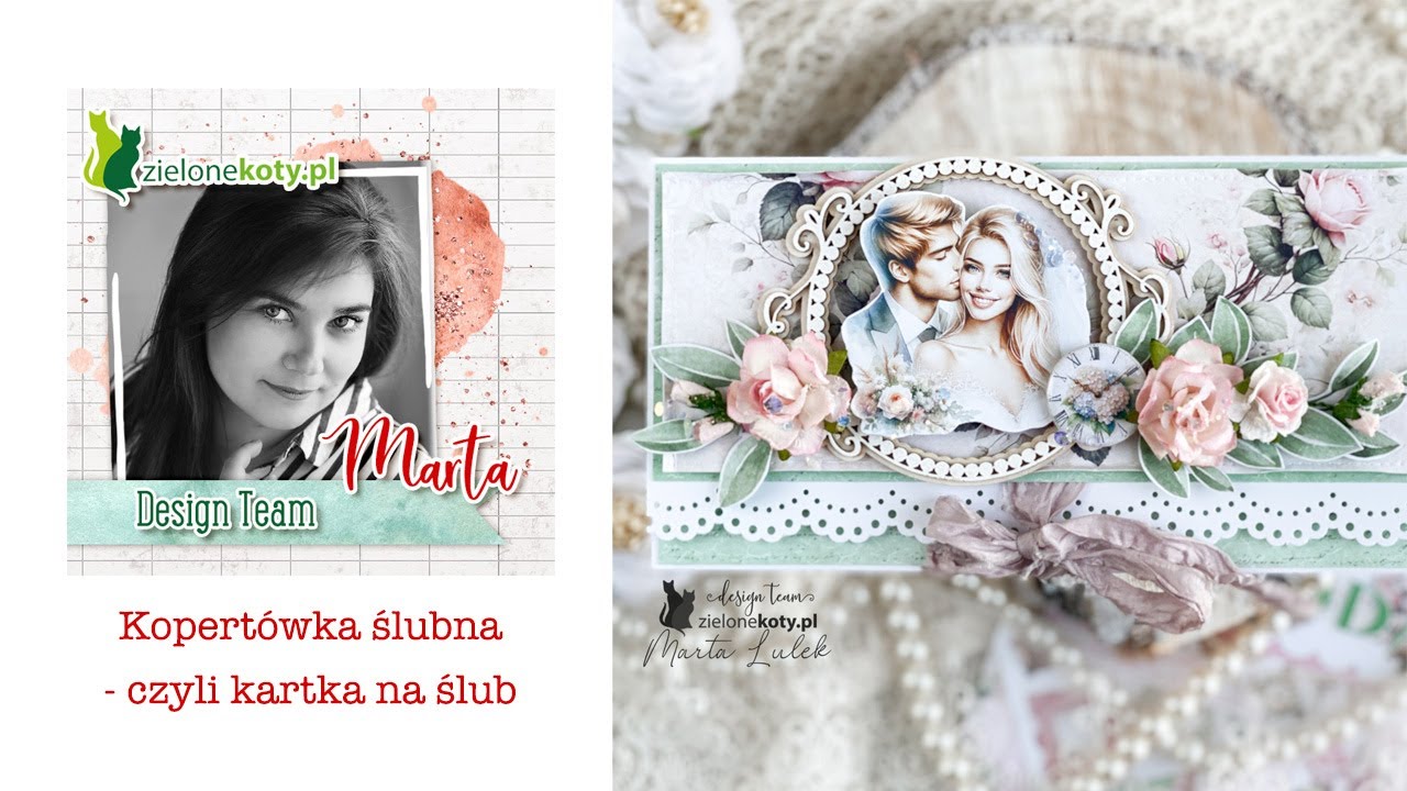 Kopertówka ślubna czyli kartka na ślub | Marta