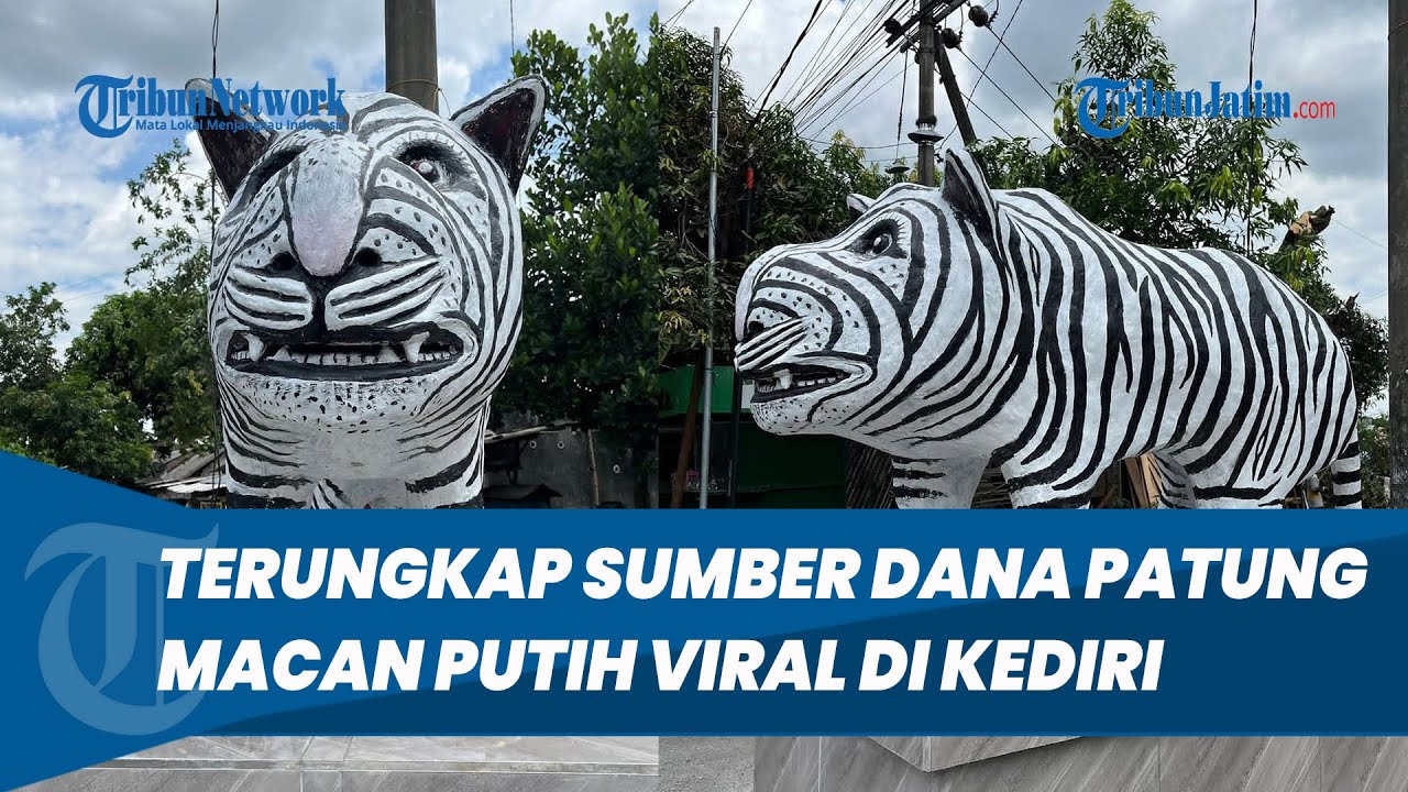 Terungkap Sumber Dana Patung Macan Putih di Kediri yang Disebut Mirip Zebra, Bukan dari Anggaran
