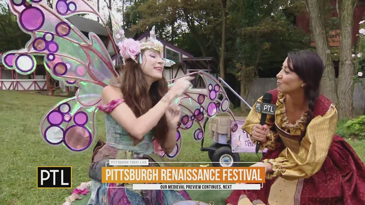 Fairy creates bubble magic at Pittsburgh Ren Festival